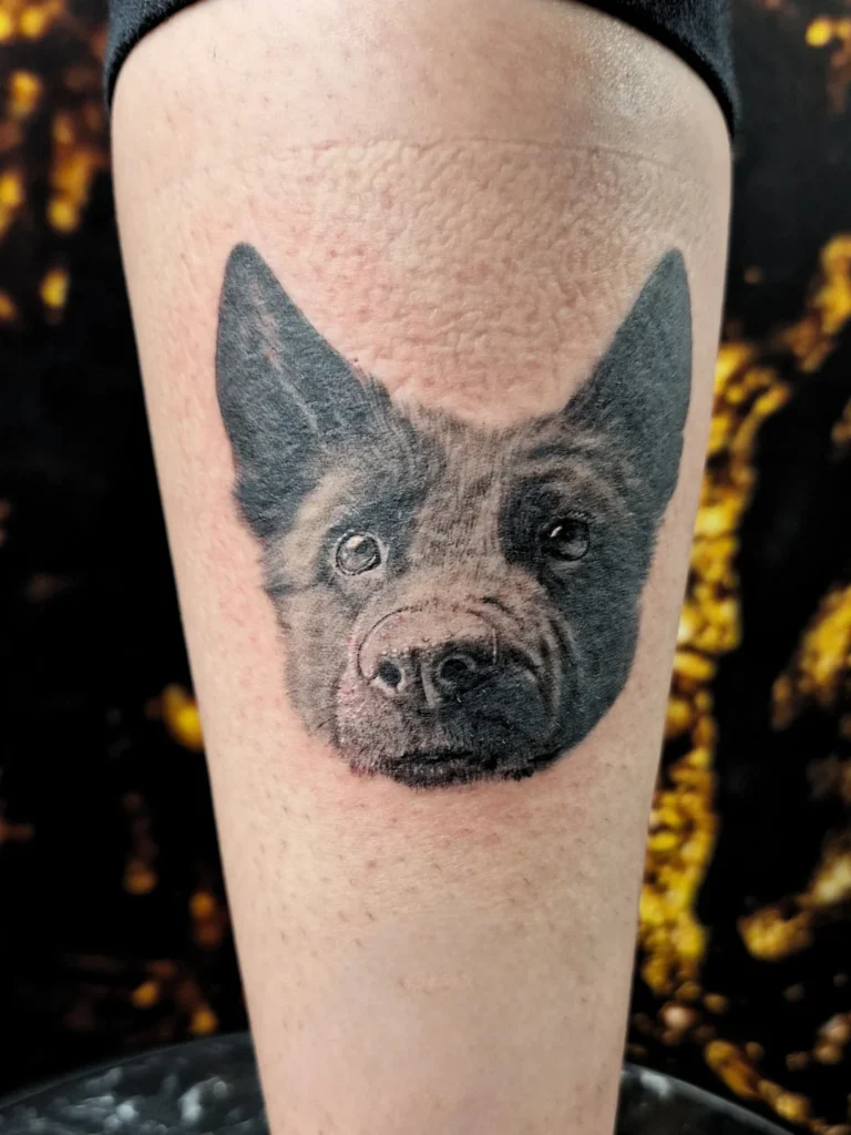 Realistické tetování - pes
